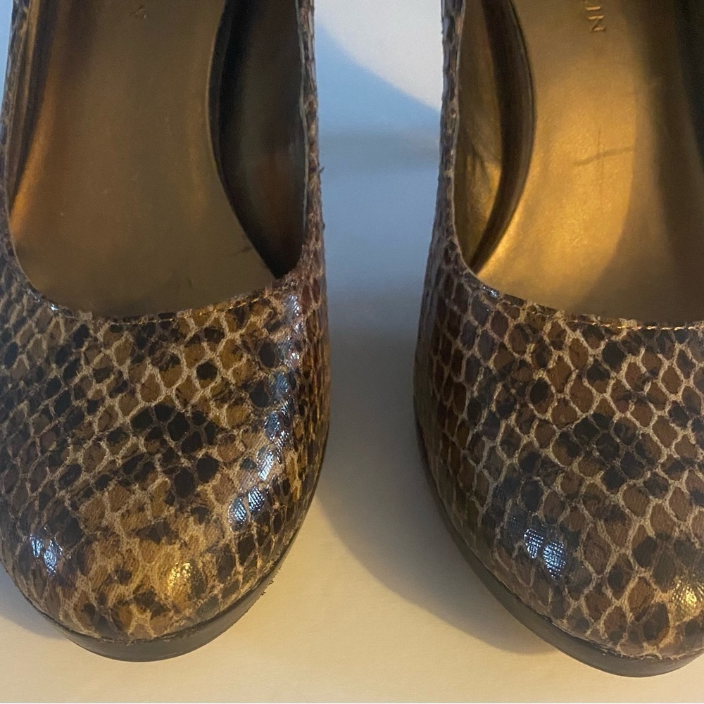 Anne Klein Akwystere High Heels, 3.5”, Animal Print, Snake Print, Sz 7, Pumps​ - Picture 3 of 15